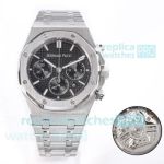 Top Clone Audemars Piguet Royal Oak 50th Anniversary Black Dial Cal.4401 Men's Steel Watch 